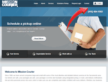 Tablet Screenshot of missioncourierinc.com